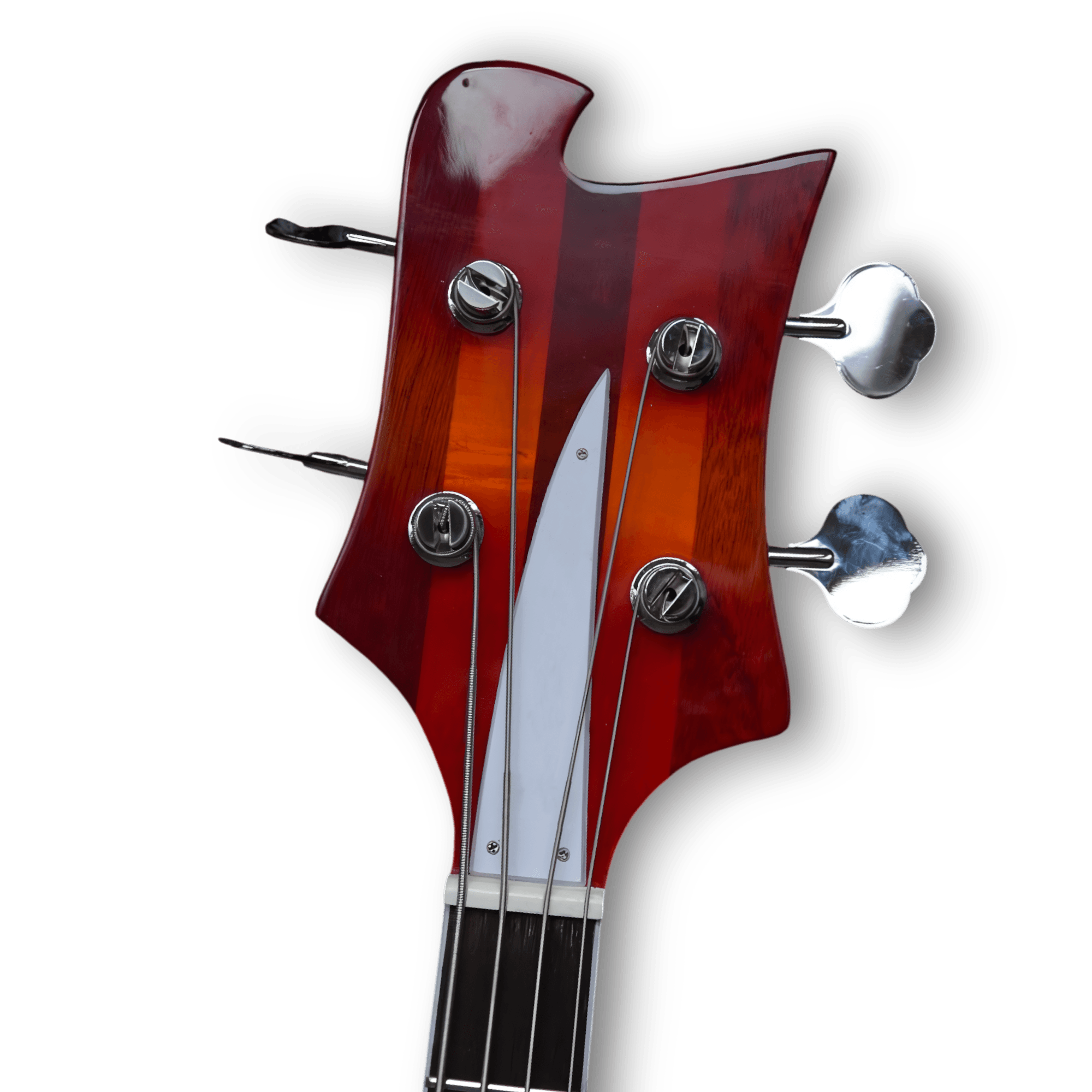 Custom Made 4005 Fireglo Style Semi-Hollow Body 4 Strings Electric Bass - Image 5