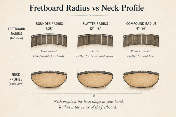 Guitar Neck Profiles Explained: Complete Guide to Neck Shapes and ...