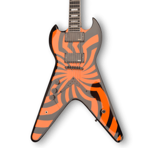 Custom Made Cream Zakk Wylde Style Orange Buzzsaw 6 Strings Electric Guitar - Image 2