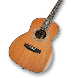 Custom Made Natural Wood Color with Abalone Binding D45 Style Acoustic Guitar