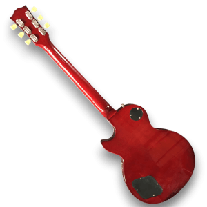 Custom Made Heritage Cherry Sunburst Flame Maple Top LP Style 6 Strings Electric Guitar - Image 4