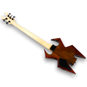Custom Made Widow Style Natural Finish 5 Strings Electric Bass - Image 3