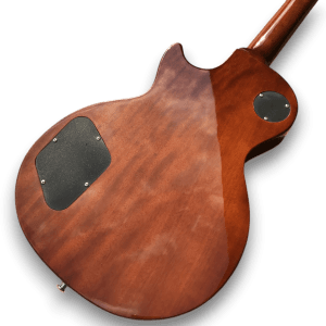 Custom Made Desert Burst Flame Maple Top LP Style 6 Strings Electric Guitar - Image 6