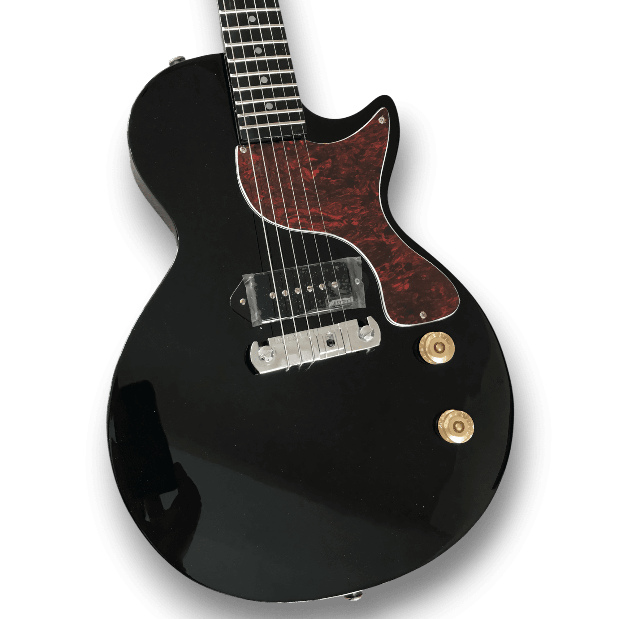 Custom Made Black Beauty P90 Pickups LP Junior Style 6 Strings Electric Guitar