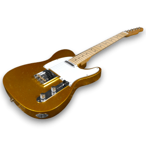 Custom Made Vegas Gold Tele Style Electric Guitar - Image 3