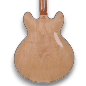 Custom Made Poplar Burl Top Natural Finish 6 Strings Electric Guitar - Image 5