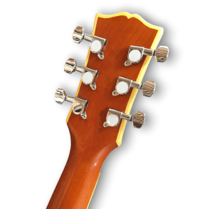 Custom Made Natural Wood LP Style P90 Pickup Electric Guitar - Image 7
