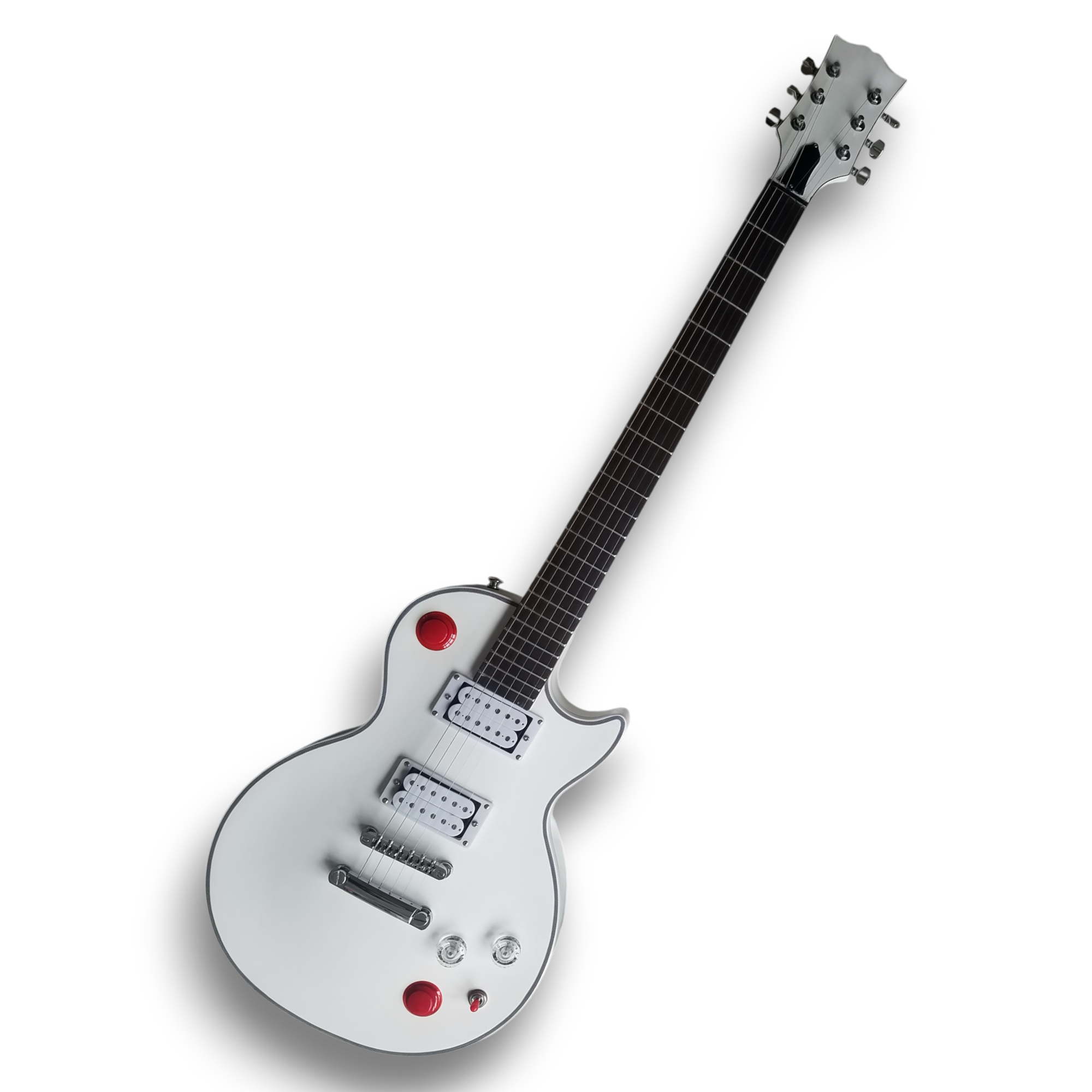 Custom Made Buckethead Alpine White Killerswitch LP Style 6 Strings Electric Guitar