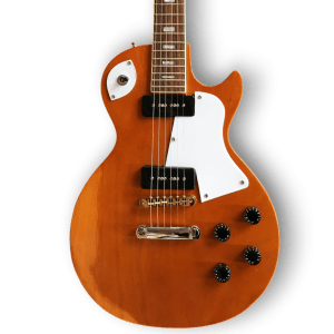 Custom Made Natural Wood LP Style P90 Pickup Electric Guitar