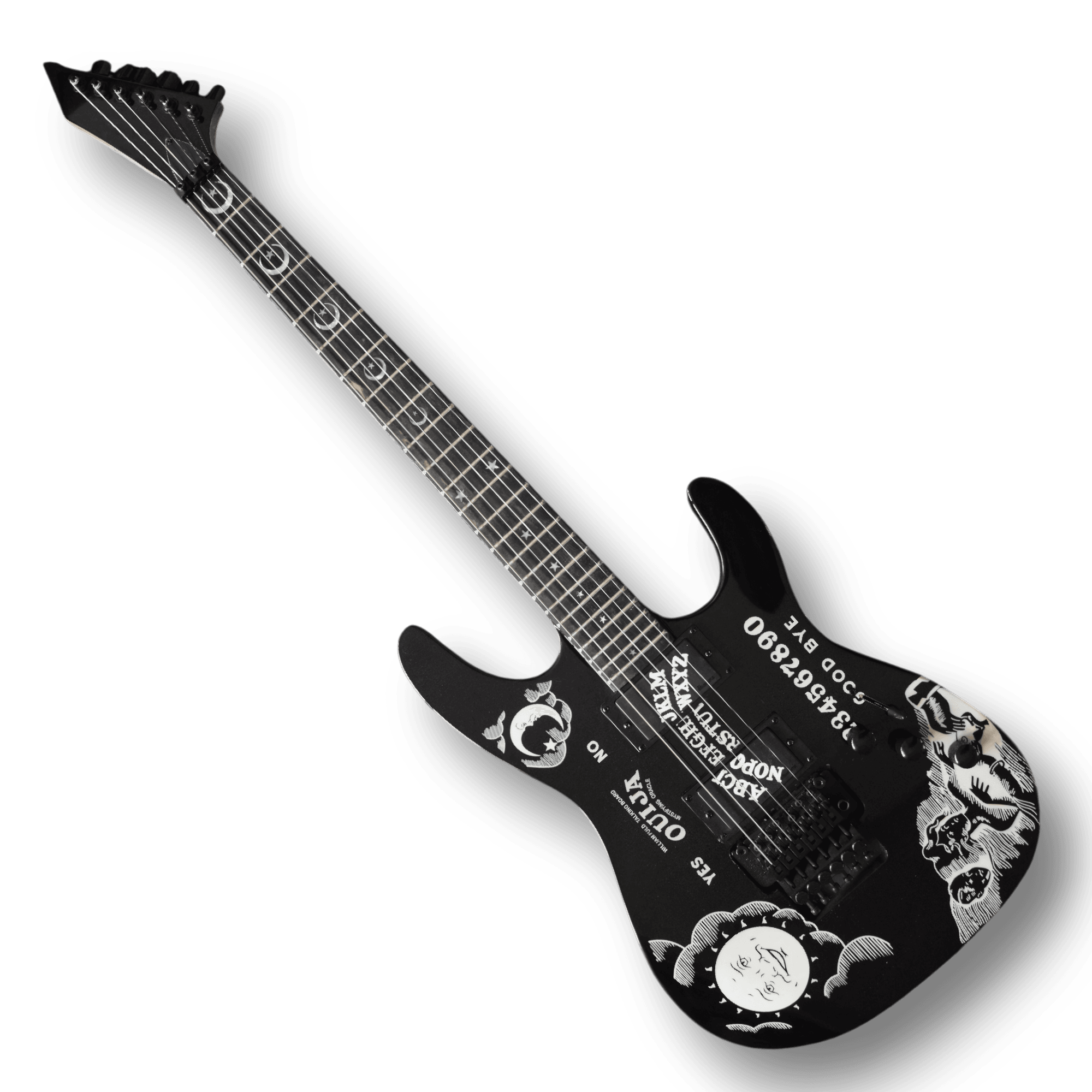 Custom Made Kirk Hammett Ouija Style 6 Strings Electric Guitar - Image 2