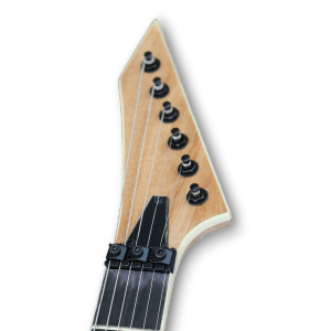Custom Made Explorer Mahogany Natural Glossy Finish Style Electric Guitar - Image 4