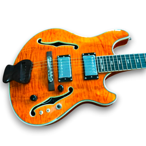 Custom Made Semi-Hollow Body Flame Maple Top Trey Anastasio Style 6 Strings Electric Guitar