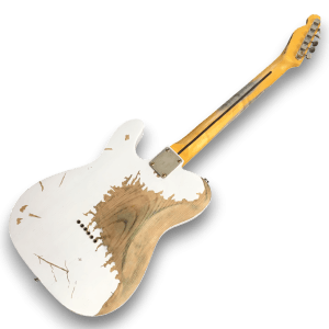 Custom Made Jeff Beck Style White Blonde Heavy Relic Electric Guitar - Image 2