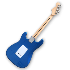 Custom Made Maple Scalloped Fretboard Blue Strat Style 6 Strings Electric Guitar - Image 5