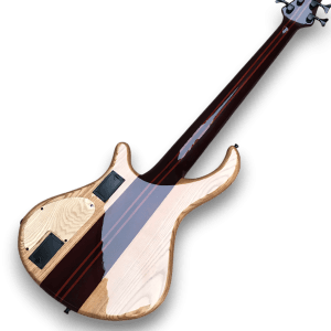 Custom Made Flame Maple Top Neck-Through-Body Patriot Style 6 Strings Electric Bass - Image 9