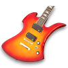 Custom Made Cherry Sunburst Hide Style Cloud Inlays 6 Strings Electric Guitar