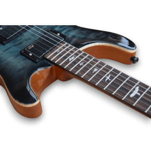 Custom Made Quilted Maple Top Mark Holcomb Blue Burst Style 6 Strings Electric Guitar - Image 3