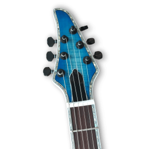 Custom Made Blue Burst Flame Maple Top Regius Style 6 Strings Electric Guitar - Image 4
