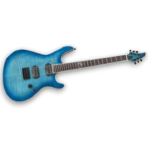 Custom Made Blue Burst Flame Maple Top Regius Style 6 Strings Electric Guitar - Image 2