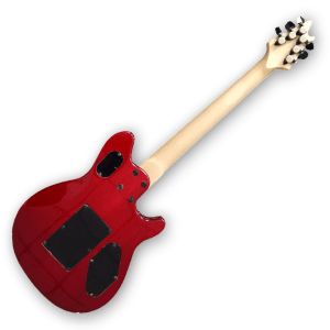 Custom Made Left Handed Transparent Red Quilted Maple Top LP Style White 6 Strings Electric Guitar - Image 5