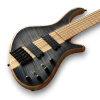 Custom Made 6 Strings Bass Neck-Through-Body Patriot Flame Maple Top Electric Bass