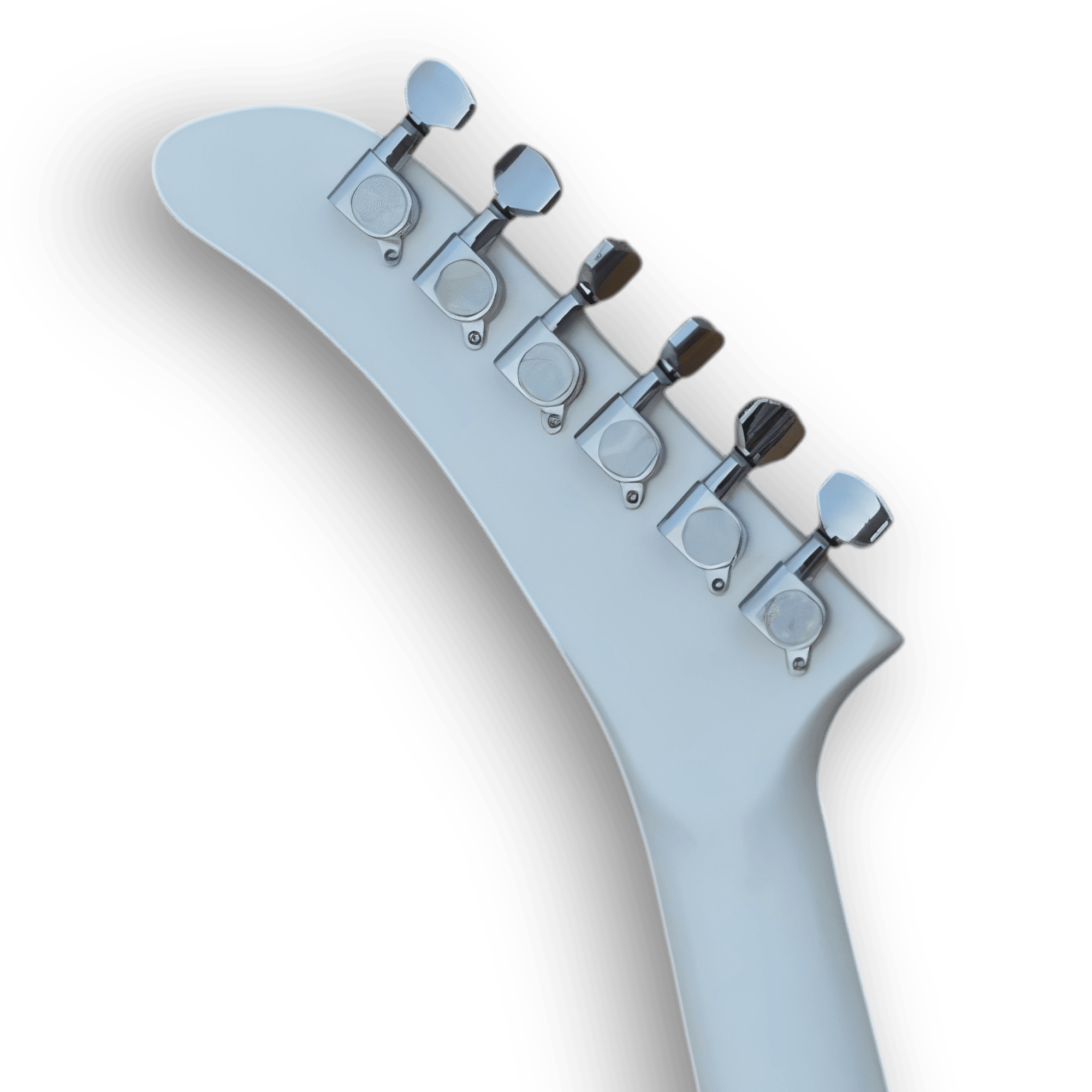 Custom Made Black and White Checkerboard Flying V Style 6 Strings Electric Guitar - Image 6