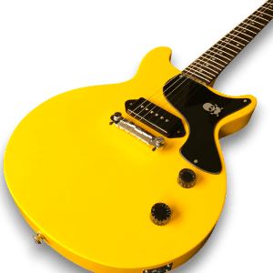 Custom Made Joe Armstrong Style TV Yellow P90 Double Cut Style 6 Strings Electric Guitar