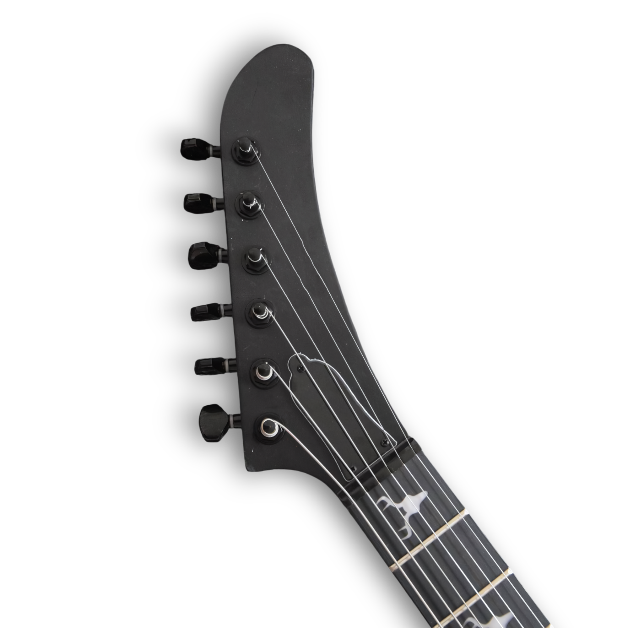 Custom Made Explorer James Hetfield Style Black Diamond Plate Electric Guitar - Image 4