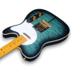 Custom Made Aqua Blue Burst Quilted Maple Top Tele Style Merle Haggard Electric Guitar