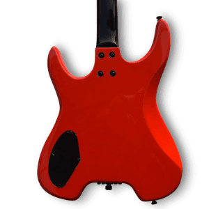 Custom Made Red Headless Style 6 Strings Electric Guitar - Image 6