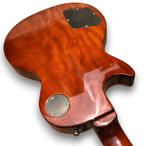 Custom Made Desert Burst Flame Maple Top LP Style 6 Strings Electric Guitar - Image 5