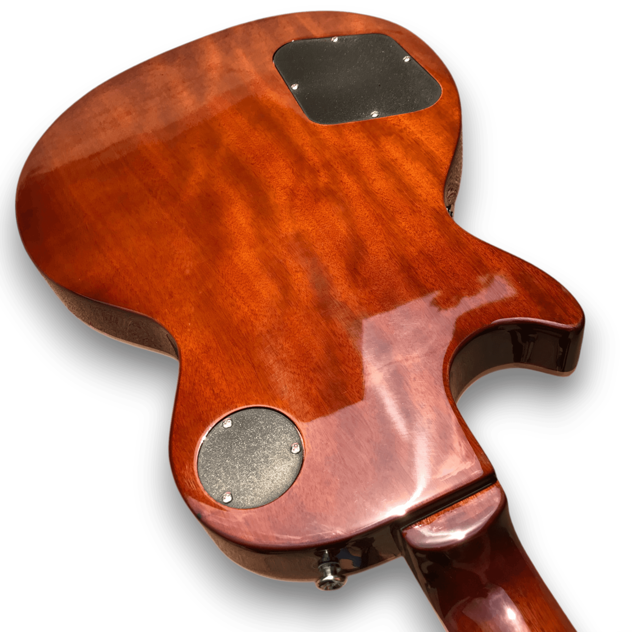 Custom Made Desert Burst Flame Maple Top LP Style 6 Strings Electric Guitar - Image 5