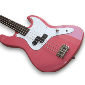 Custom Made Jazz Bass Style Pink 4 Strings Electric Bass