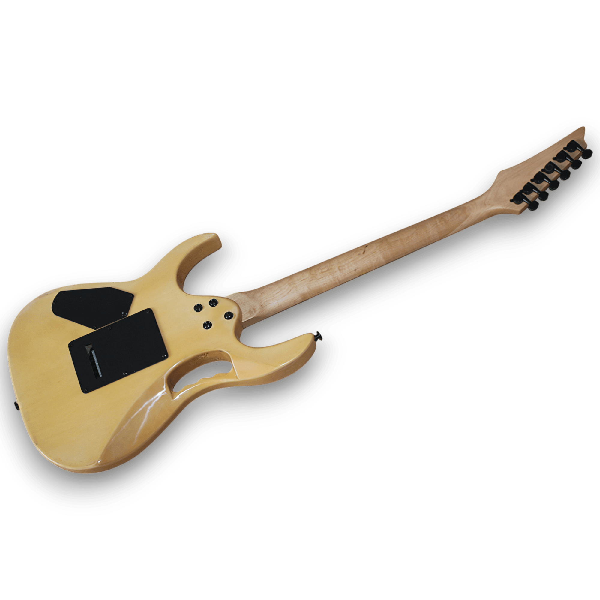 Custom Made Steve Vai Style Zebrawood Top Style 6 Strings Electric Guitar - Image 4