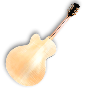 Custom Made Natural Semi-Hollow ES-5 Style 6 Strings Electric Guitar - Image 3