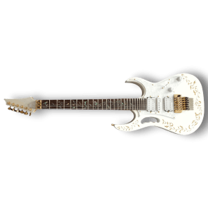 Custom Made Steve Vai Style Tree of Life Inlay White Electric Guitar - Image 2
