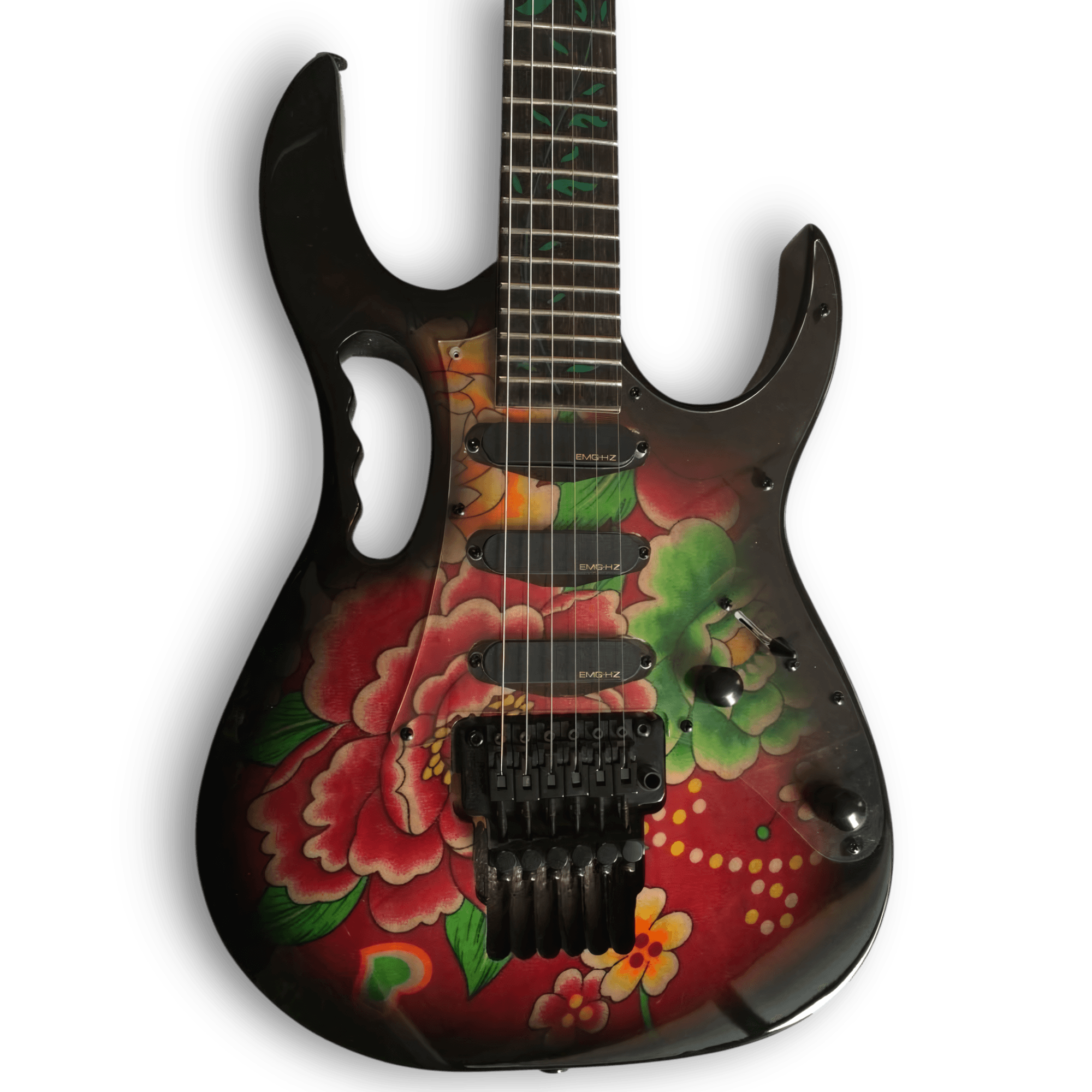 Custom Made Steve Vai Style Floral Pattern Style 6 Strings Electric Guitar