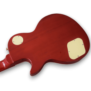 Custom Made Red Slash Snakepit LP Style Flame Maple Top Snake Fretboard Inlay Electric Guitar - Image 5