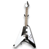 Custom Made Flying V Style Black White Schenker Electric Guitar