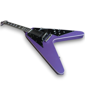 Custom Made Purple Flying V Style 6 Strings Electric Guitar