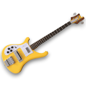Custom Made Chris Squire Style Cream Left Handed 4001 Style 4 Strings Electric Bass - Image 2