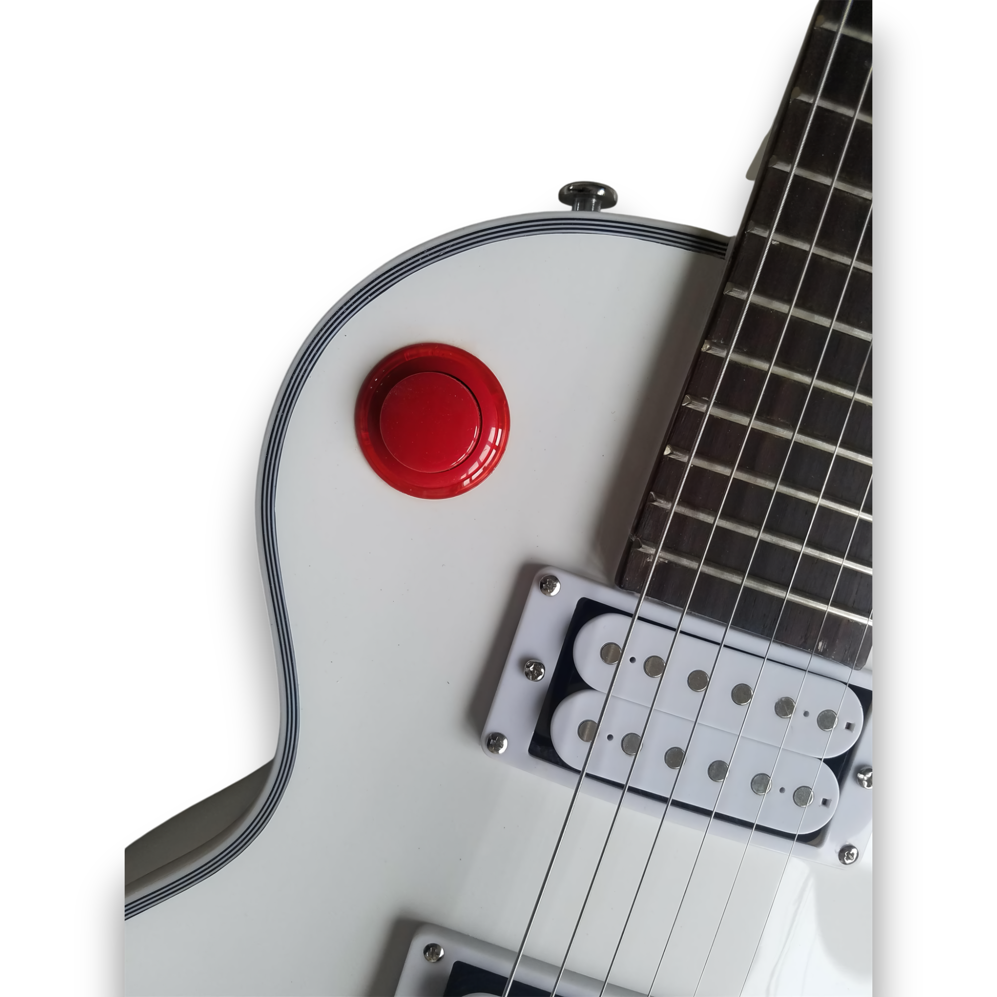 Custom Made Buckethead Alpine White Killerswitch LP Style 6 Strings Electric Guitar - Image 3