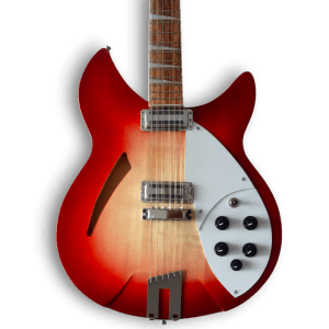 Custom Made Semi-Hollow Fireglo 360 Style 12 String Electric Guitar - Image 2