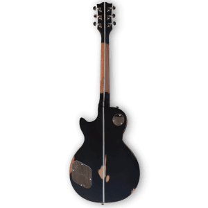 Custom Made Black Matt LP Style Electric Guitar - Image 5