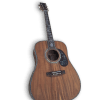 Custom Made D45 Guitar Natural Wood Color with Abalone Binding Acoustic Guitar