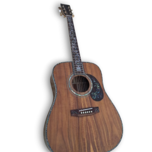 Custom Made D45 Guitar Natural Wood Color with Abalone Binding Acoustic Guitar