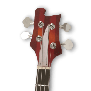 Custom Made Semi-Hollow 4005 Style Fireglo 4 String Electric Bass - Image 3