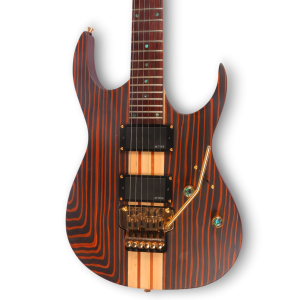 Custom Made Zebrawood 6 Strings Electric Guitar