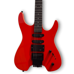 Custom Made Red Headless Style 6 Strings Electric Guitar - Image 2