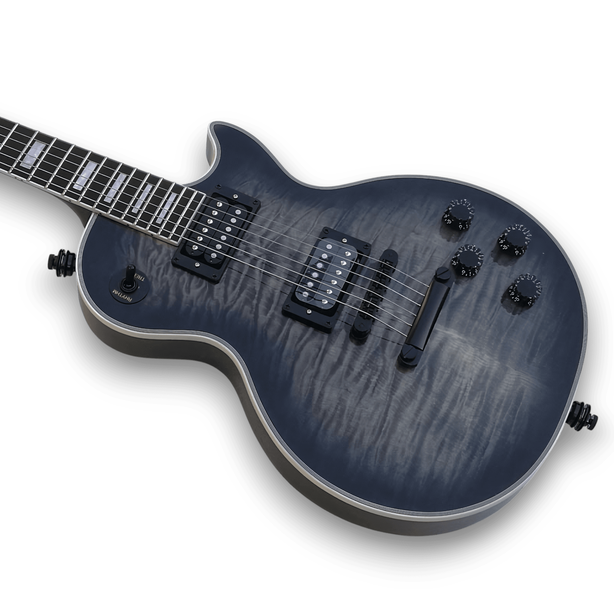Custom Made Vivian Campbell LP Style Antrim Basalt Burst Electric Guitar - Image 3